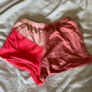 color block shorts size M